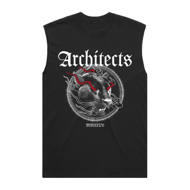 architects-panther-black-vest-schwarze-weste-baumwolle image 1