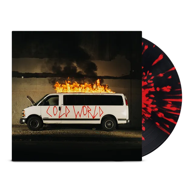 death-lens-cold-world-lp-black-red-splatter-vinyl-limitiert image 1