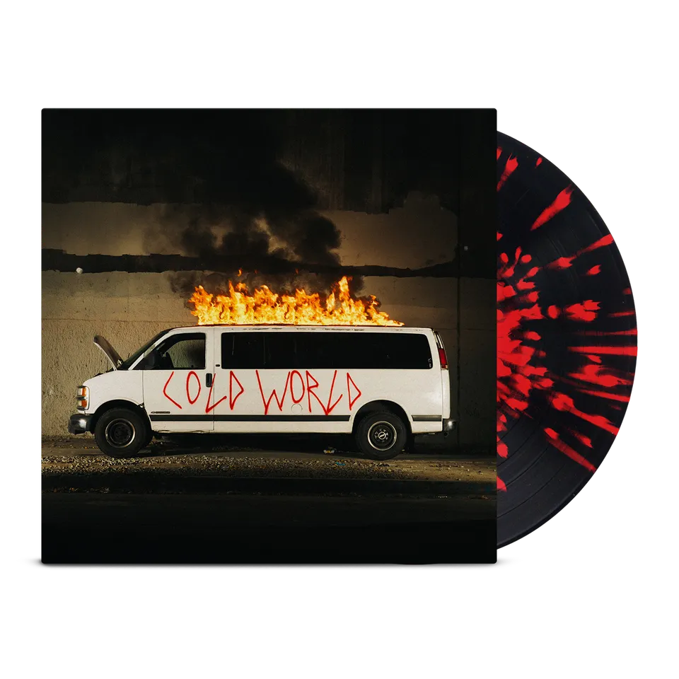 death-lens-cold-world-lp-black-red-splatter-vinyl-limitiert image 1