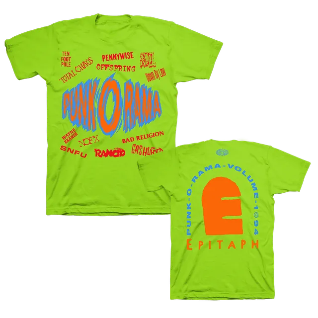 punk-o-rama-por-logo-t-shirt-limettengr-n-100-baumwolle image 1
