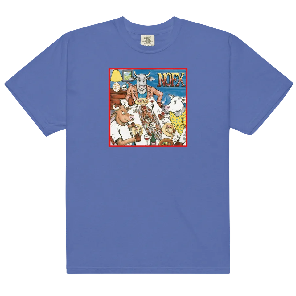 nofx-liberal-animation-t-shirt-blau-cover-baumwolle image 1