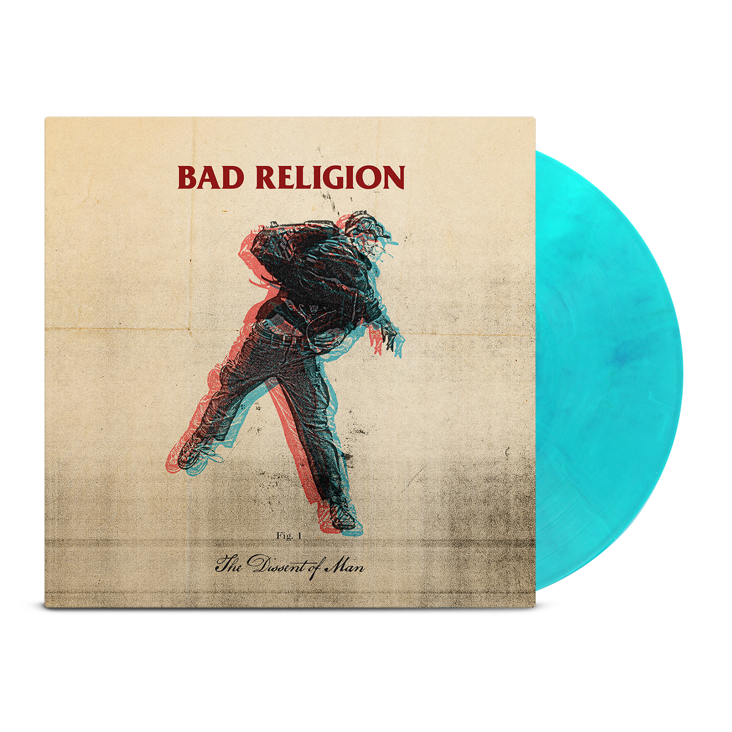 bad-religion-the-dissent-of-man-lp-vinyl-gr-n-blau-limitiert image 1
