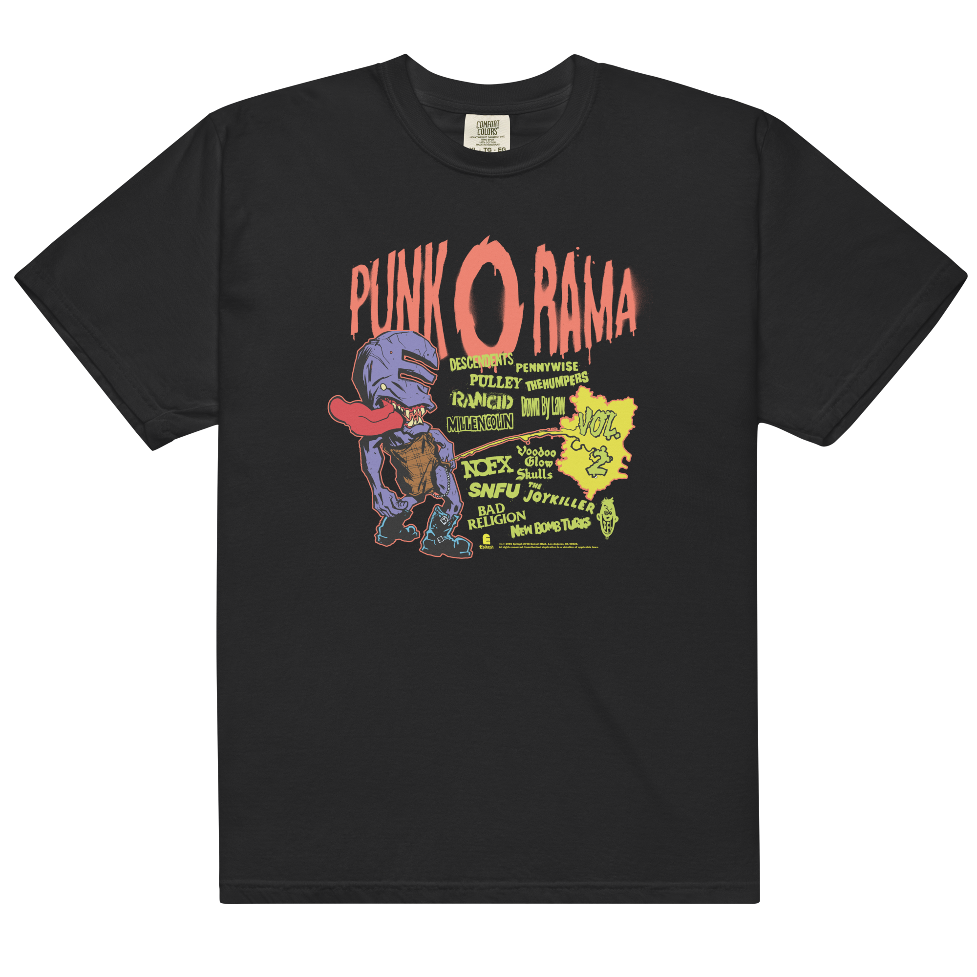 epitaph-punk-o-rama-vol-2-t-shirt-schwarz-baumwolle image 1