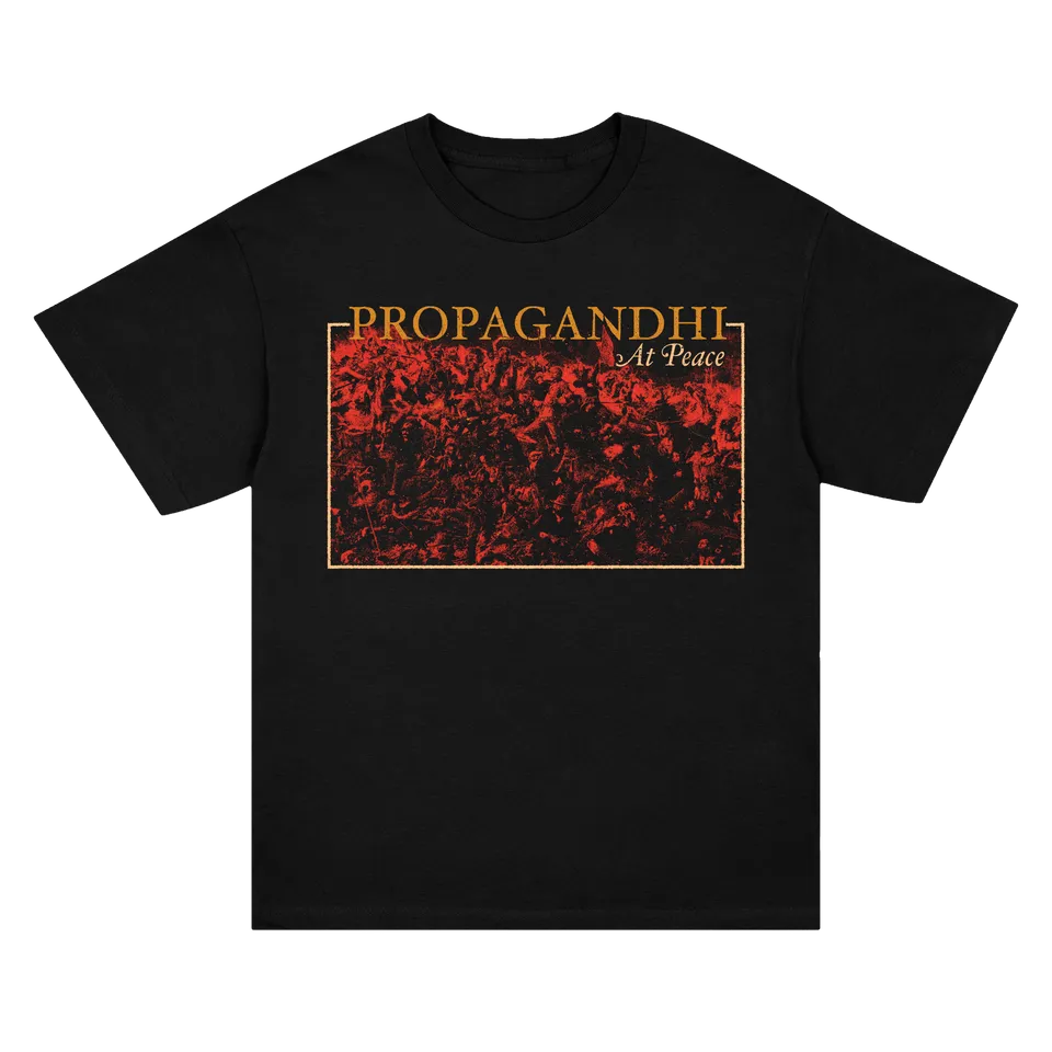 propagandhi-at-peace-t-shirt-schwarz-album-baumwolle image 1