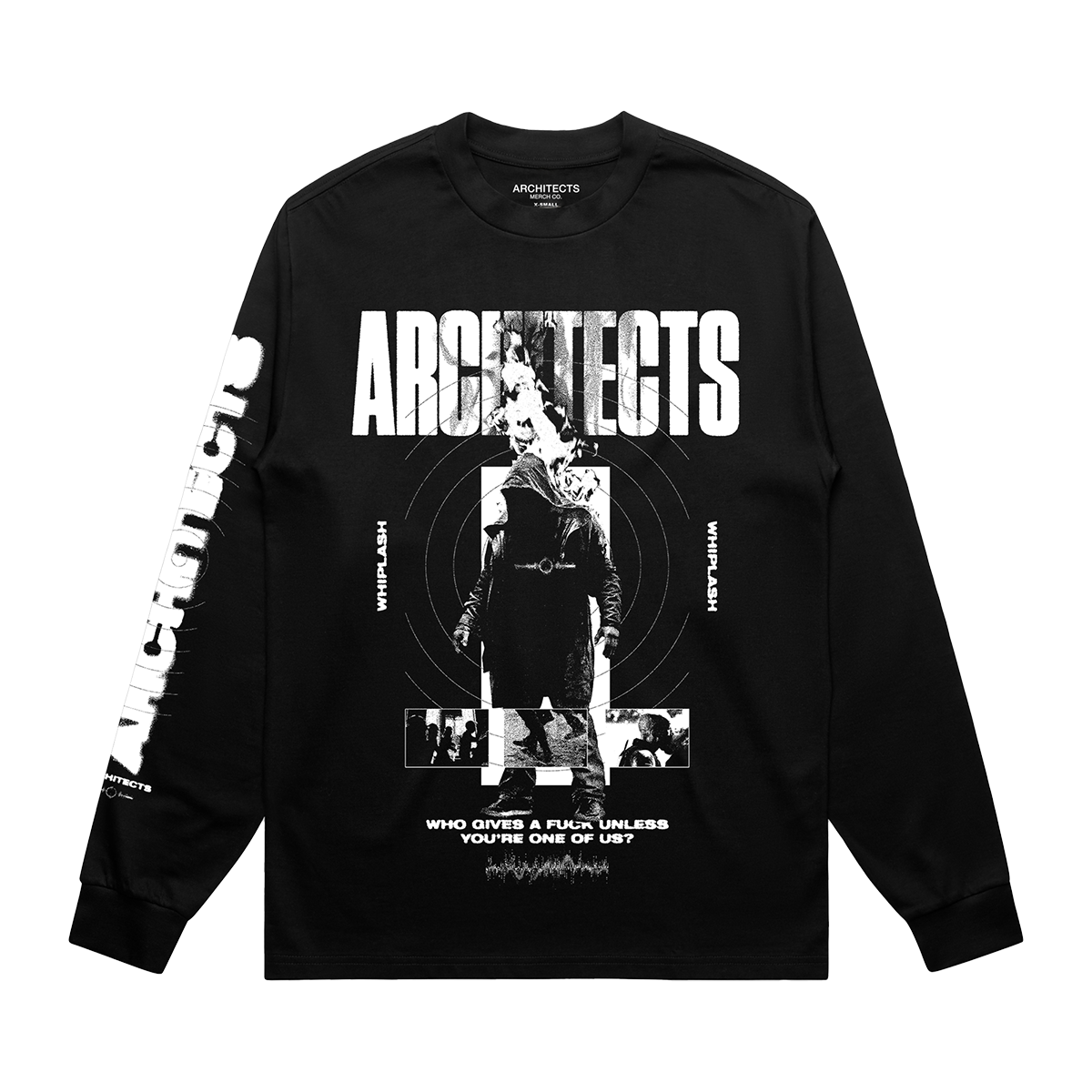architects-whiplash-flame-longsleeve-schwarz-baumwolle image 1