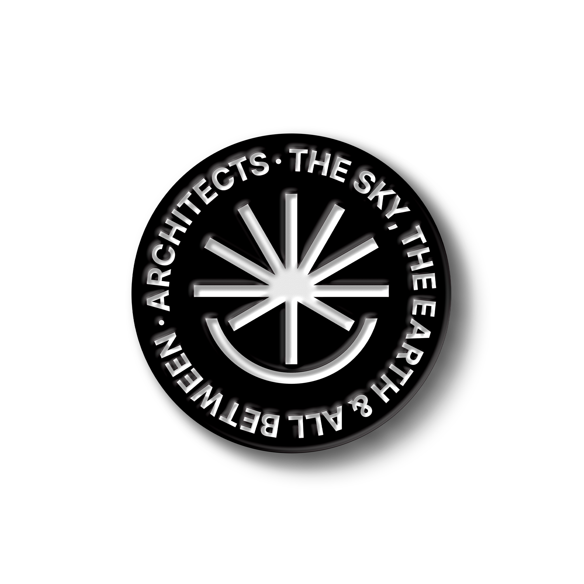 architects-the-sky-the-earth-all-between-pin-anstecker-schwarz image 1