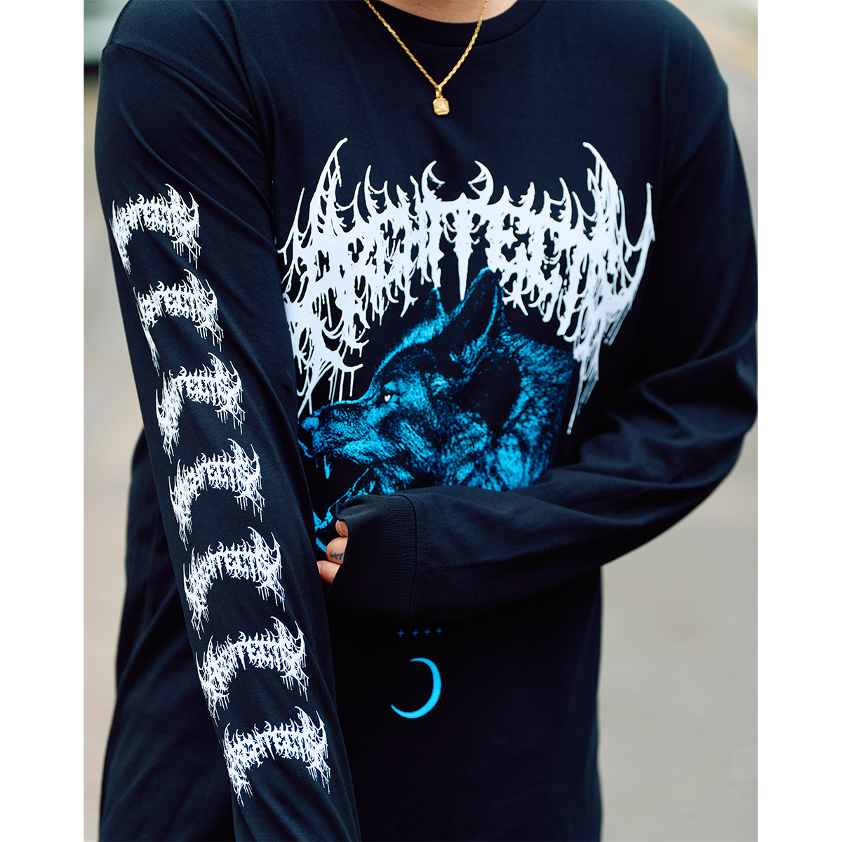 architects-wolf-longsleeve-schwarz-baumwolle-gr-e-l image 3
