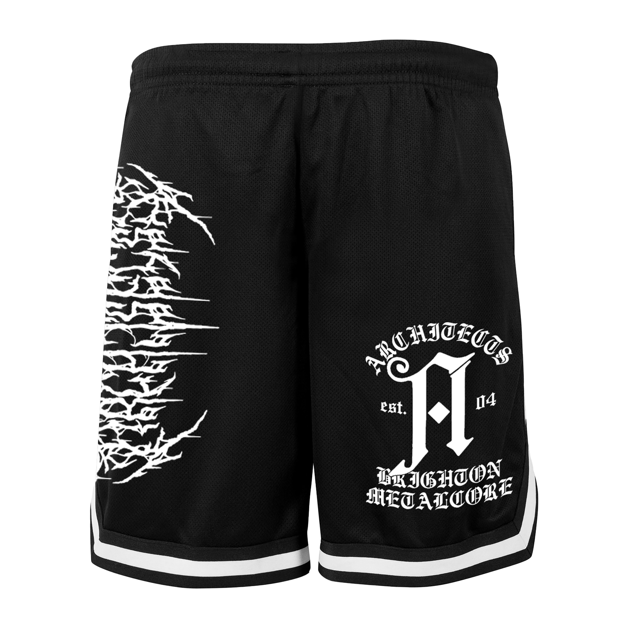 architects-black-metal-logo-mosh-shorts-schwarze-hose image 1