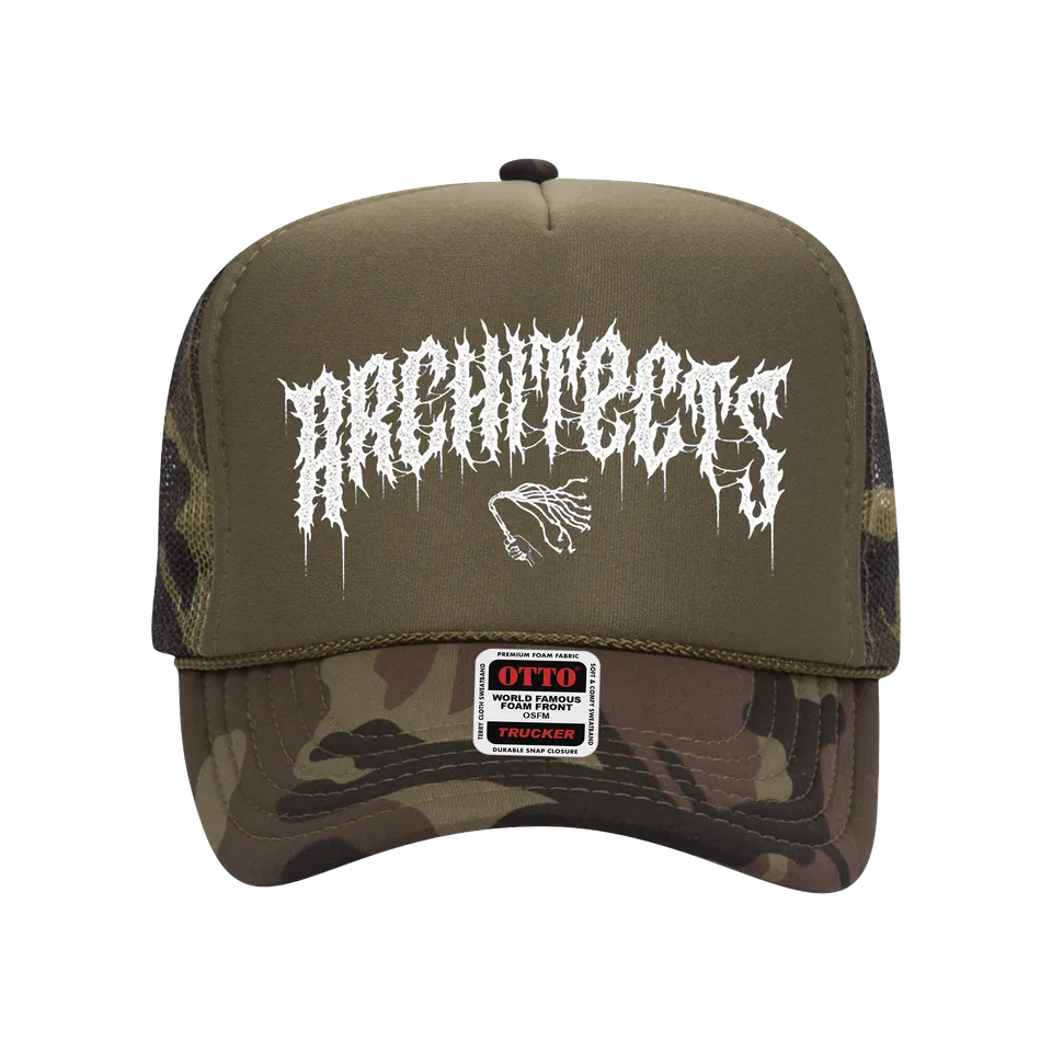 architects-whiplash-camo-cap-oliv-kappe image 1