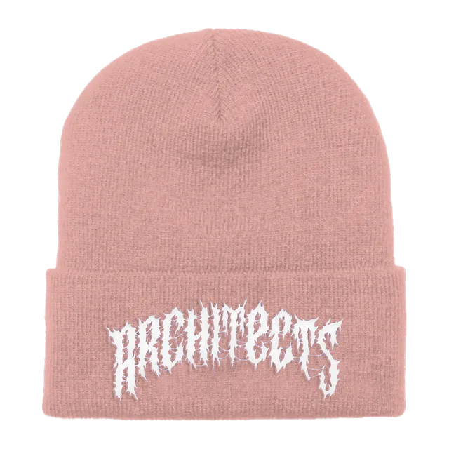 architects-logo-beanie-m-tze-rosa-stick-einheitsgr-e image 1