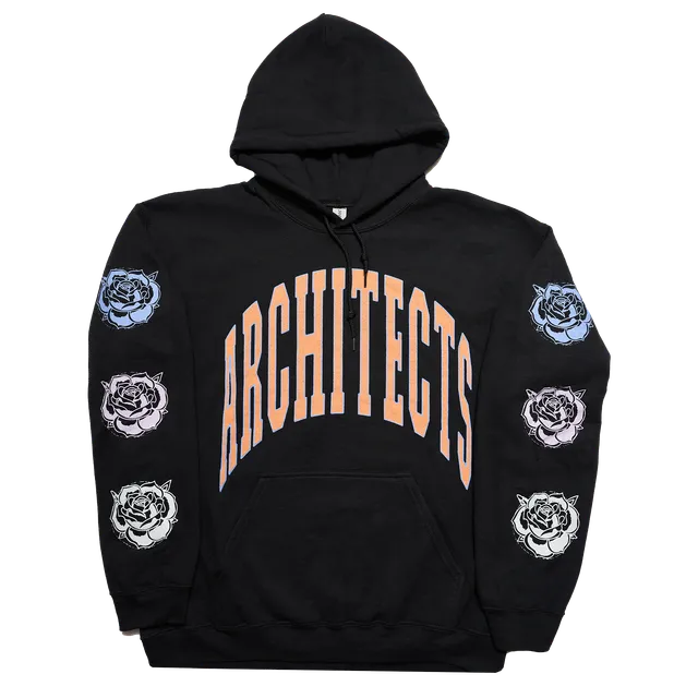 architects-rose-pullover-hoodie-schwarz-mit-tasche image 1