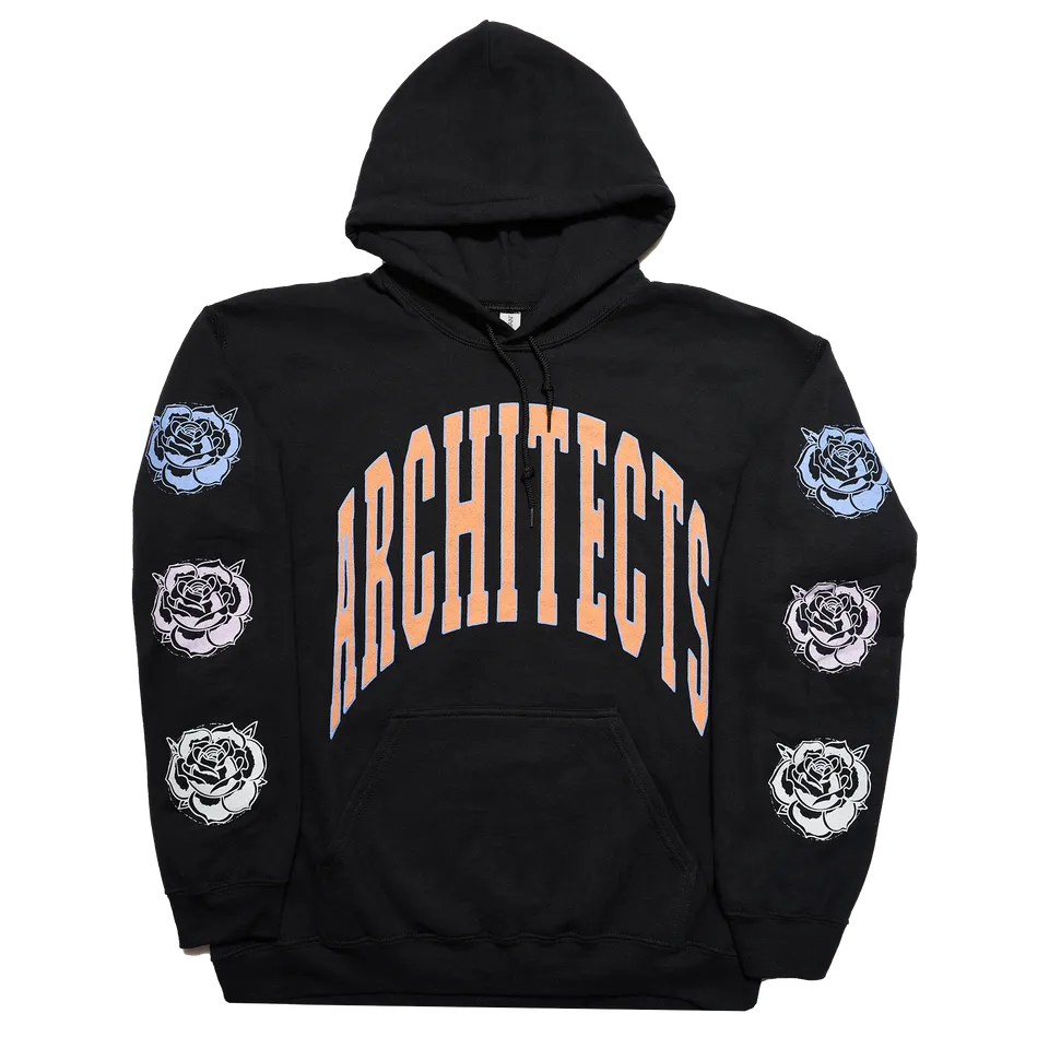 architects-rose-pullover-hoodie-schwarz-mit-tasche image 1