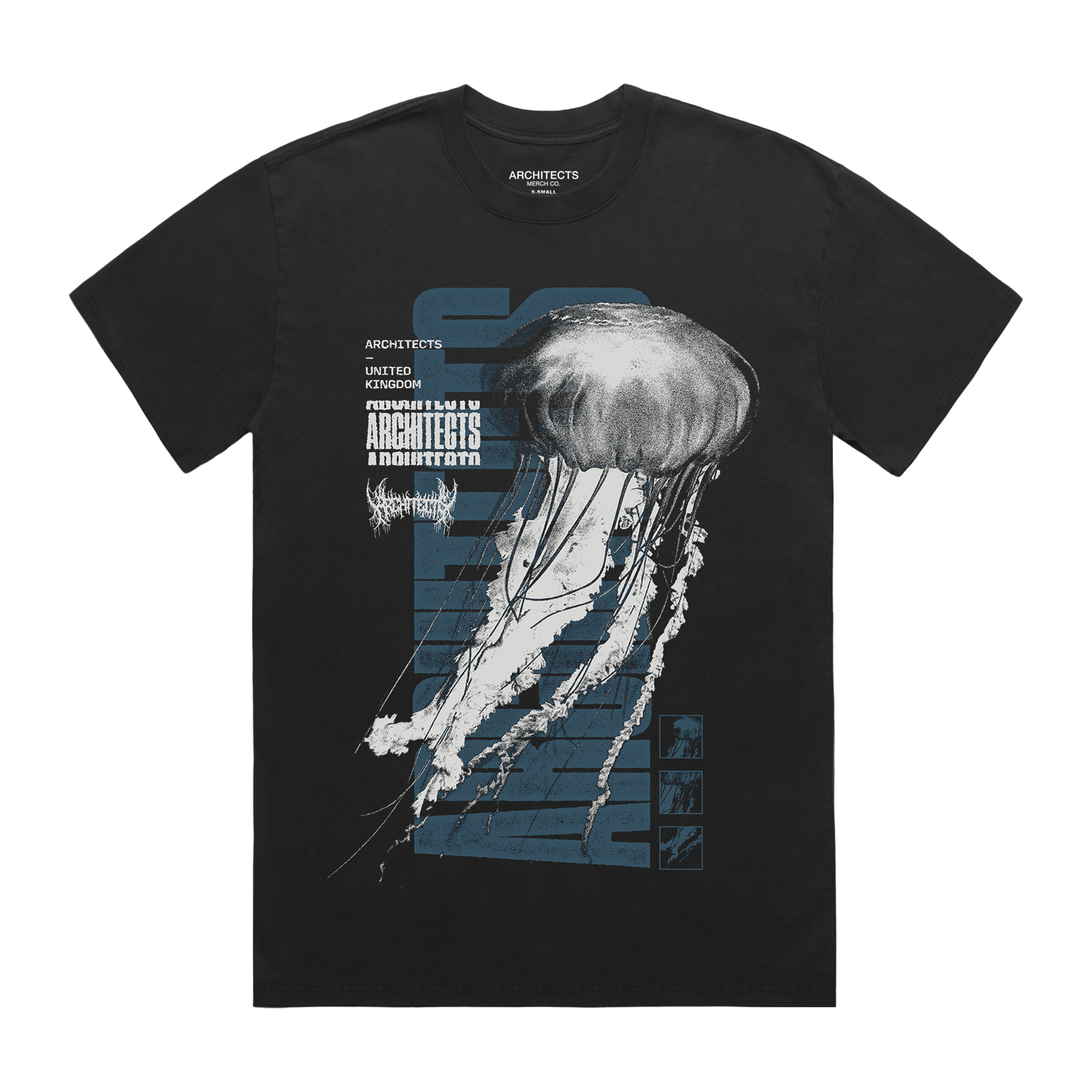 architects-jellyfish-t-shirt-faded-black-baumwolle image 1
