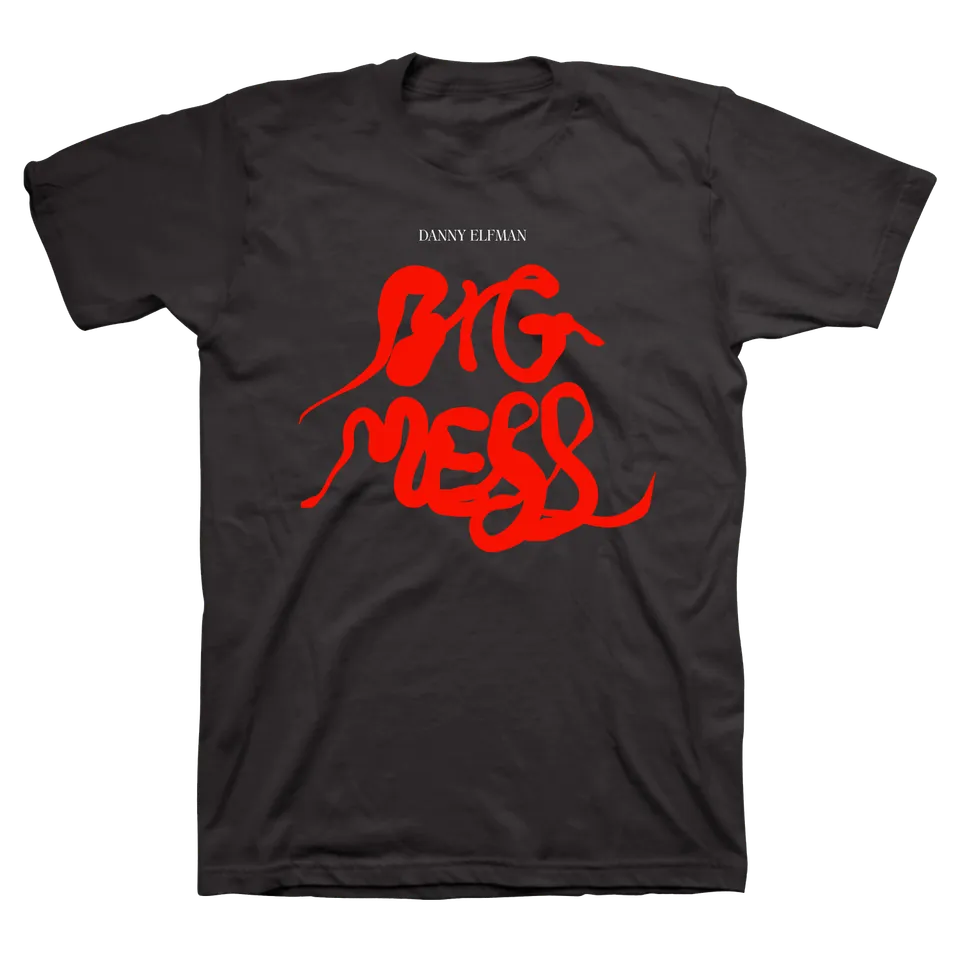 danny-elfman-big-mess-logo-t-shirt-schwarz-baumwolle image 1