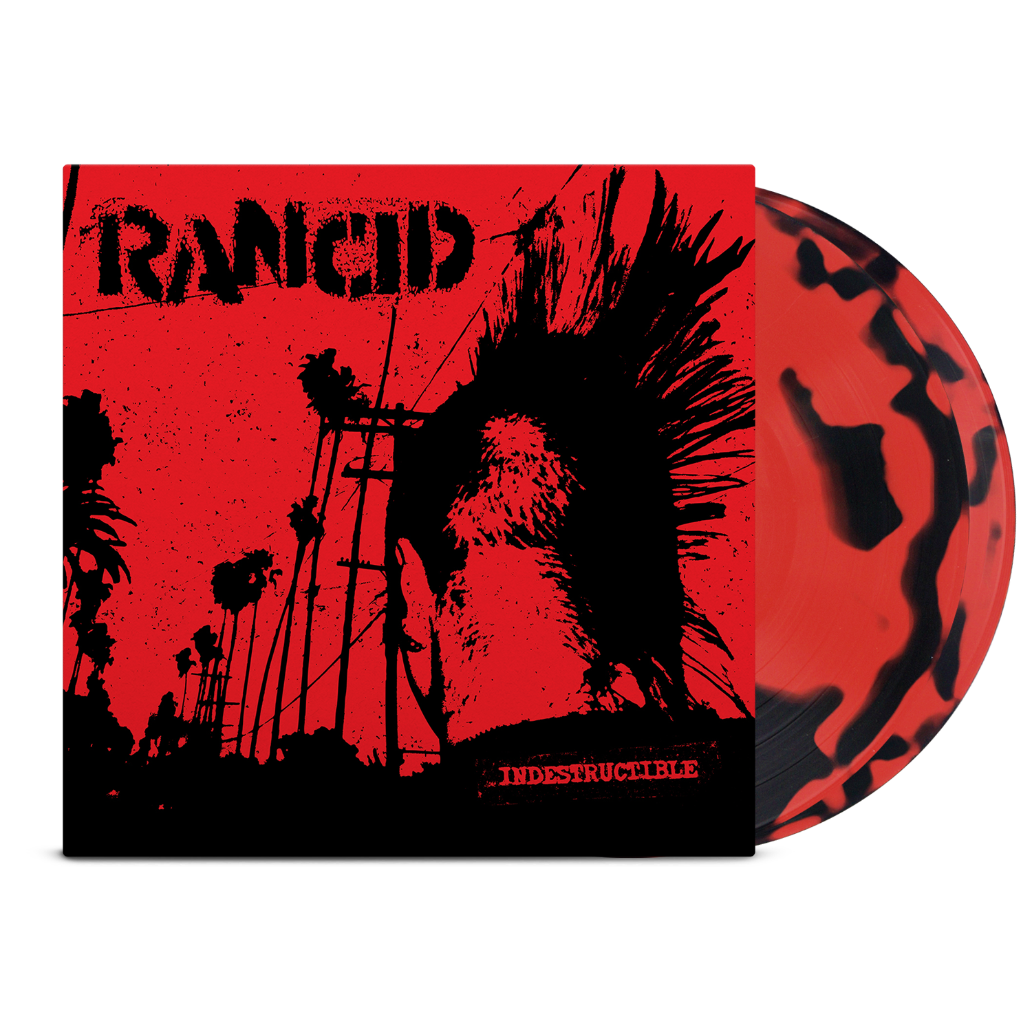 rancid-indestructible-2xlp-red-black-vinyl-limitiert image 1