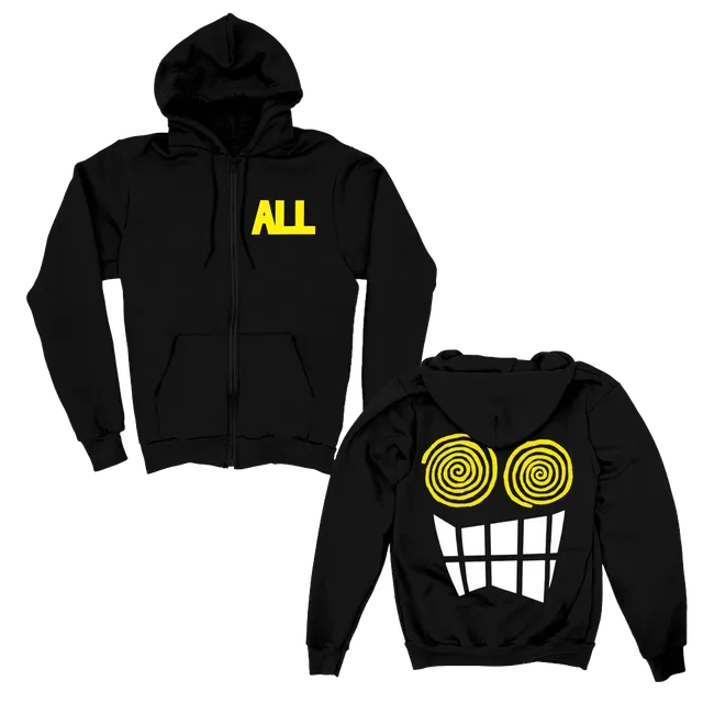 all-allroy-zip-up-hoodie-schwarz-kapuzenjacke-l-baumwolle image 1