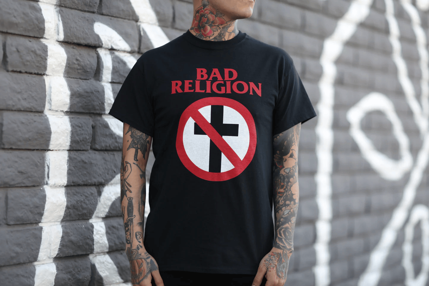 bad-religion-classic-crossbuster-t-shirt-schwarz-baumwolle image 2