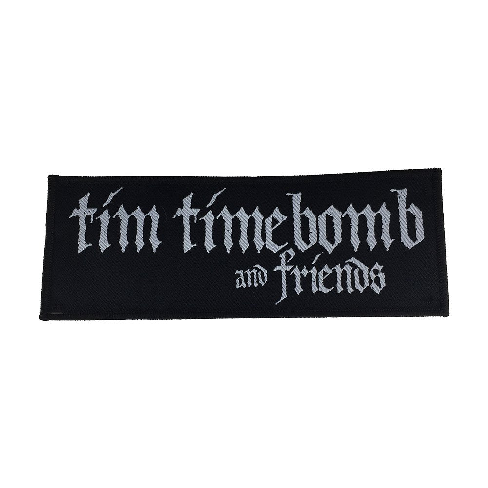 tim-timebomb-friends-logo-patch-aufn-her-schwarz-silber image 1