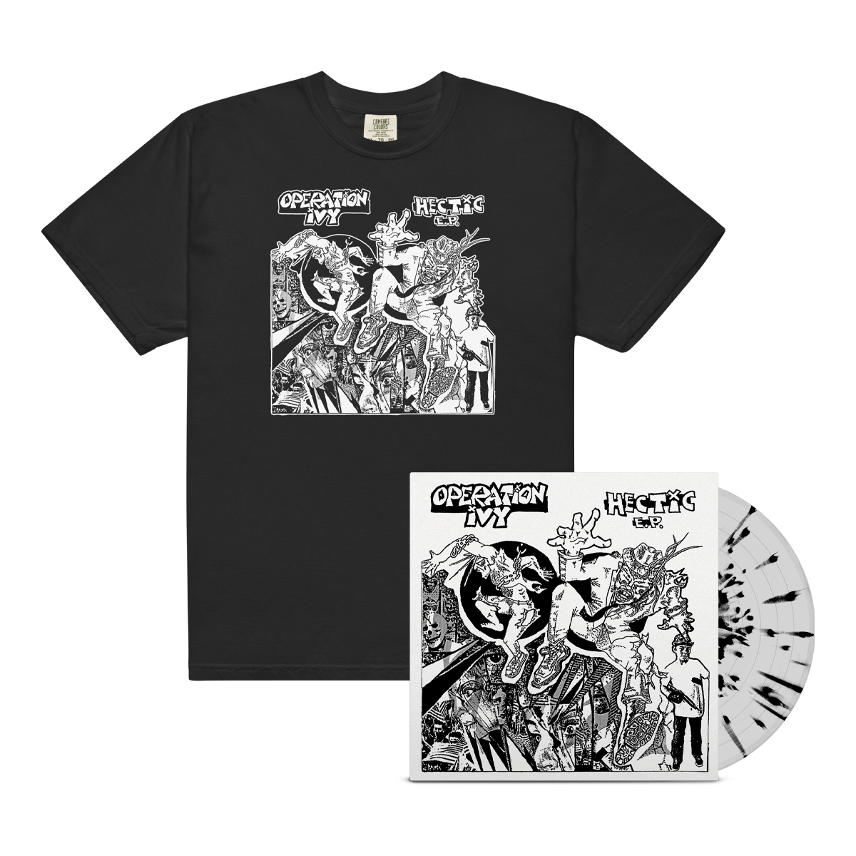 hectic-ep-12-clear-black-vinyl-t-shirt-bundle-schwarz image 1