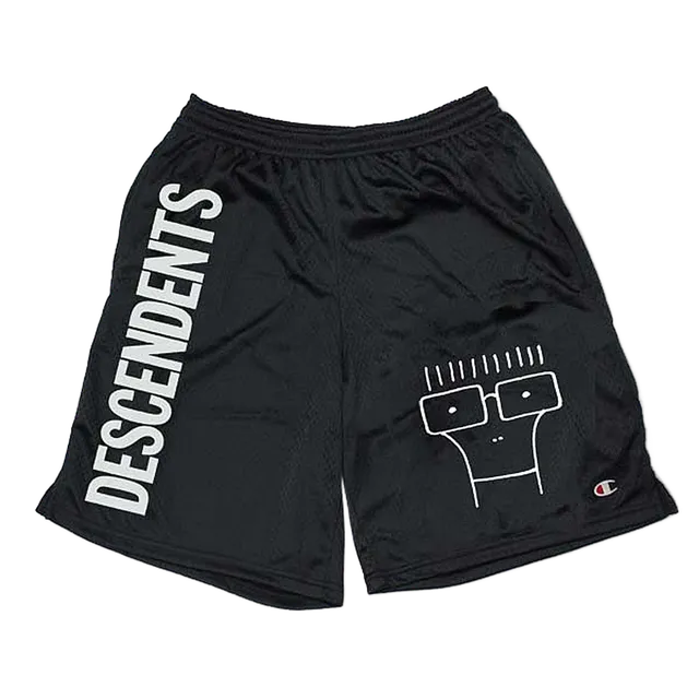 descendents-milo-logo-mesh-shorts-schwarz-champion image 1