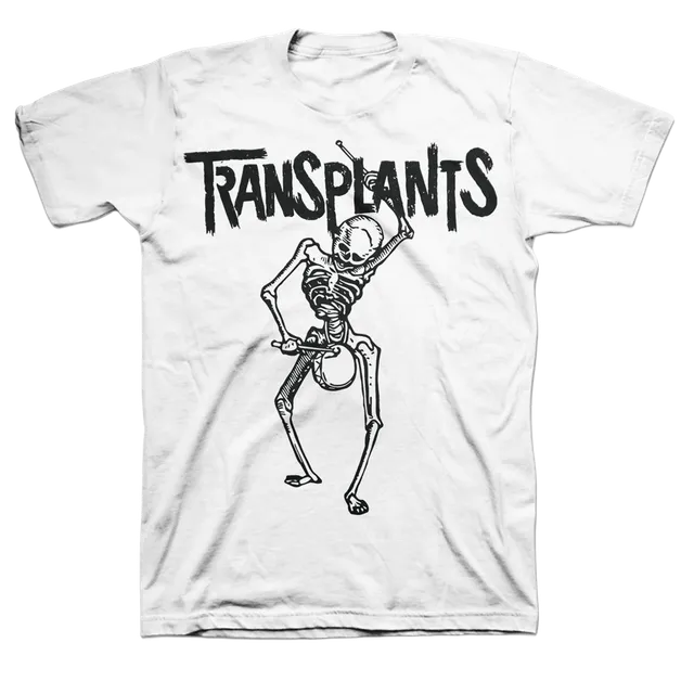 transplants-skeleton-t-shirt-wei-baumwolle-siebdruck image 1