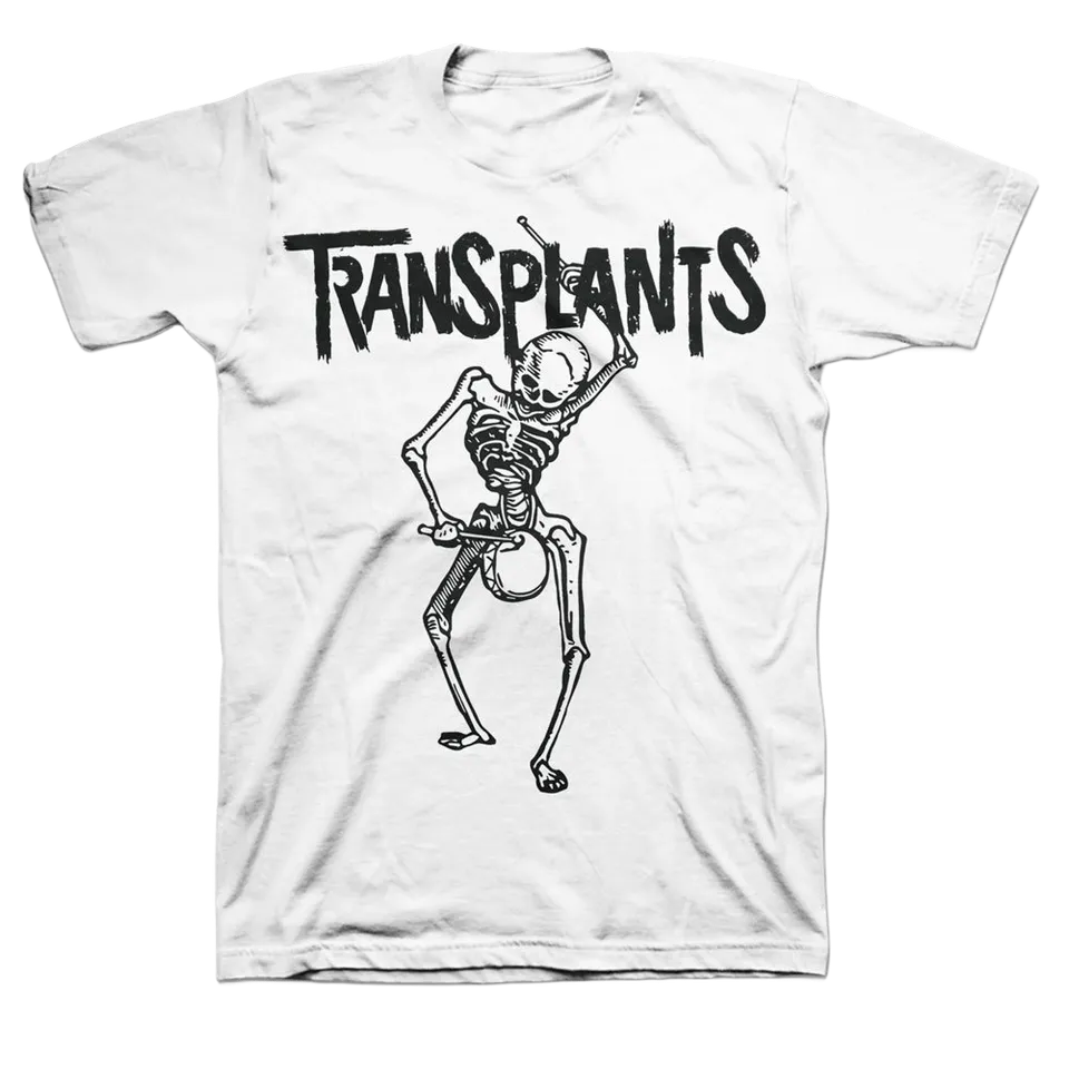 transplants-skeleton-t-shirt-wei-baumwolle-siebdruck image 1