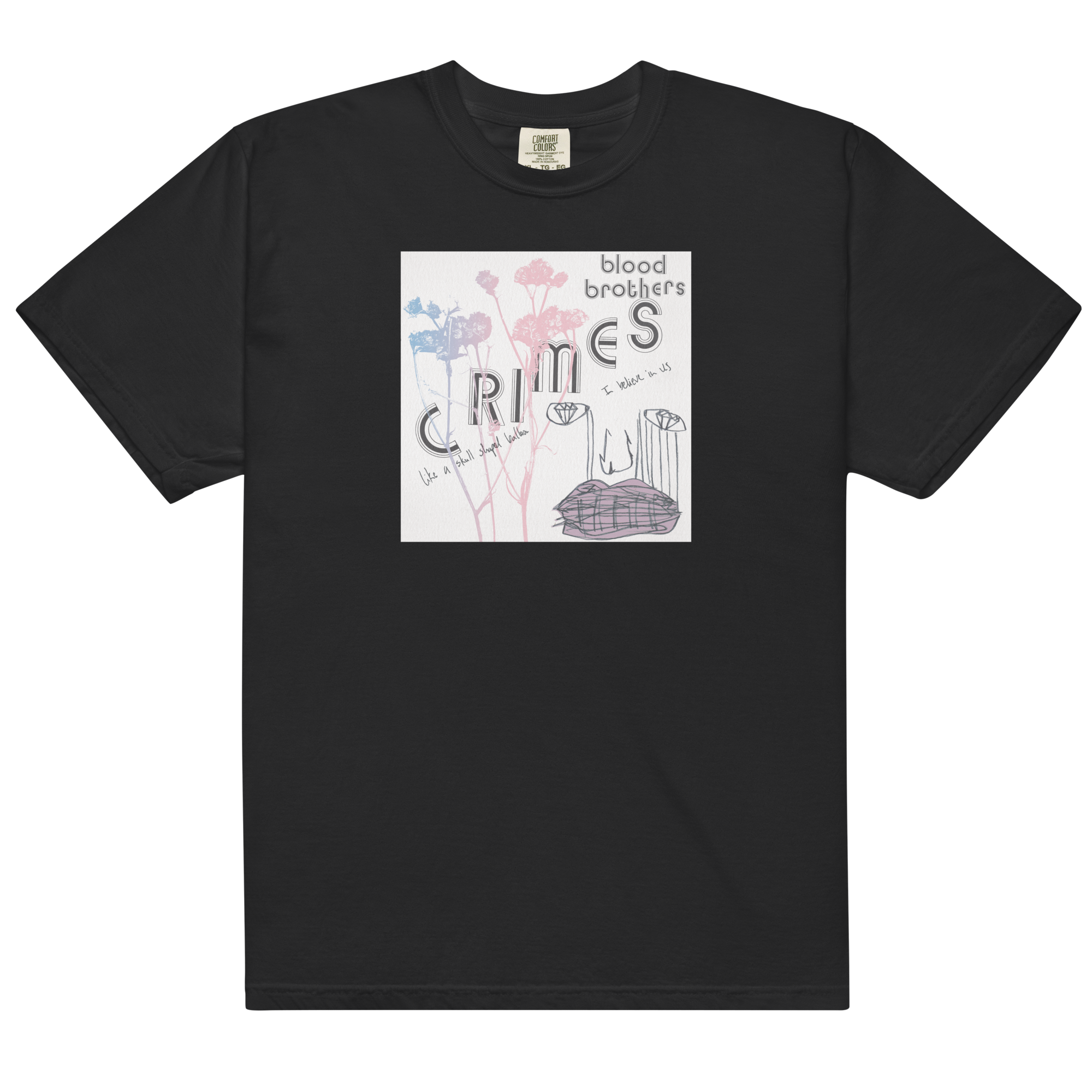 crimes-t-shirt-schwarz-album-cover-baumwolle image 1