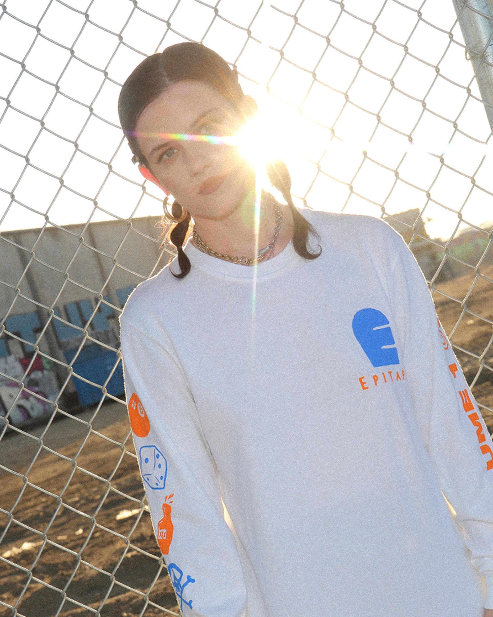 punk-o-rama-logo-longsleeve-wei-baumwolle image 2