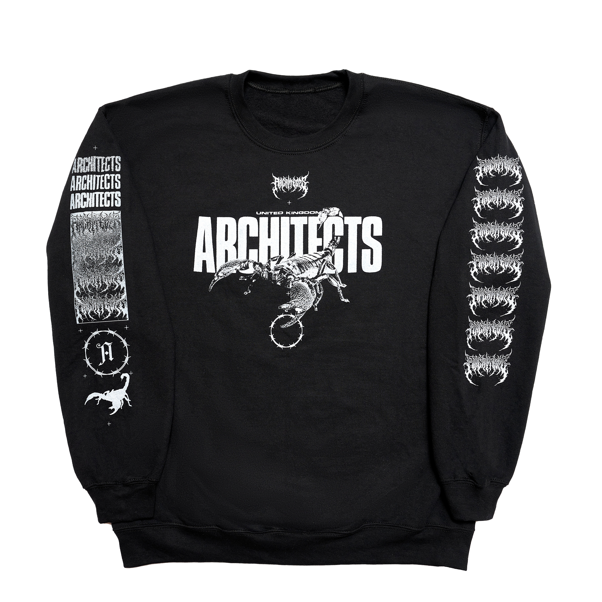 architects-scorpion-eu-2024-tour-black-crewneck image 1