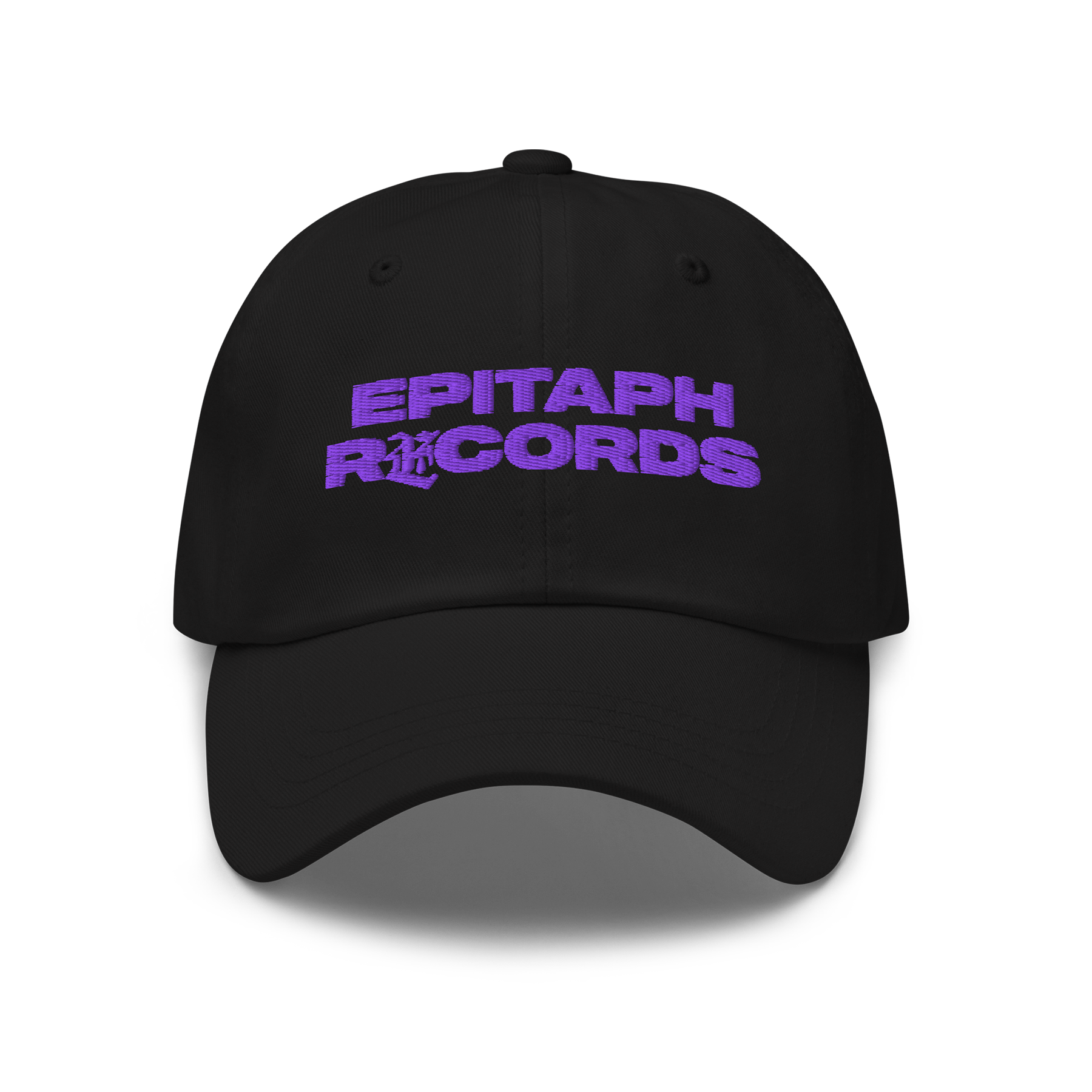 epitaph-records-logo-hat-dad-cap-schwarz image 1
