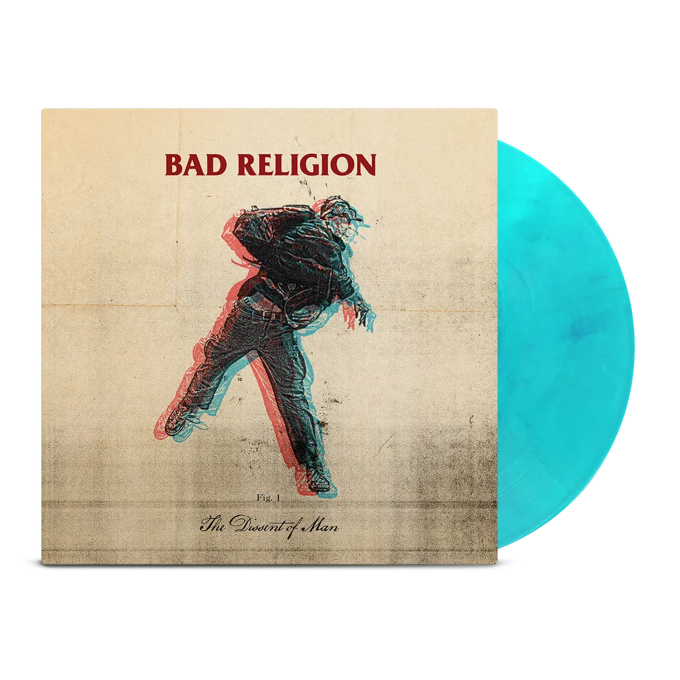 bad-religion-the-dissent-of-man-lp-vinyl-gr-n-blau-limitiert image 1