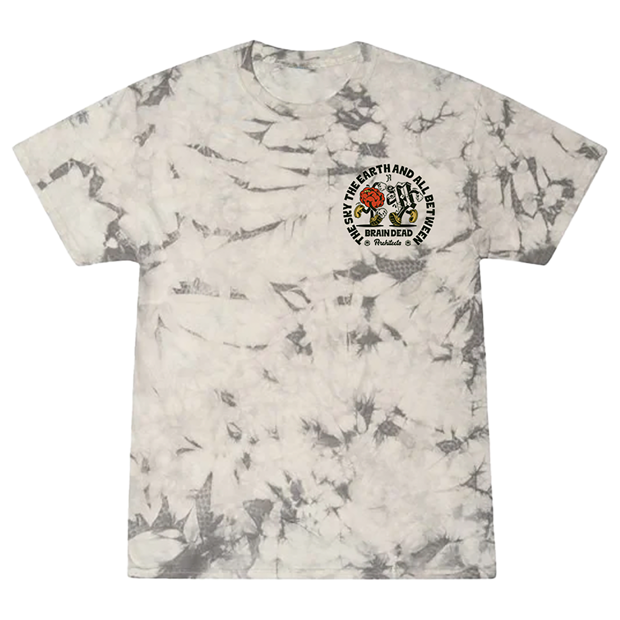 architects-braindead-t-shirt-crystal-dye-wei-batik-baumwolle image 1