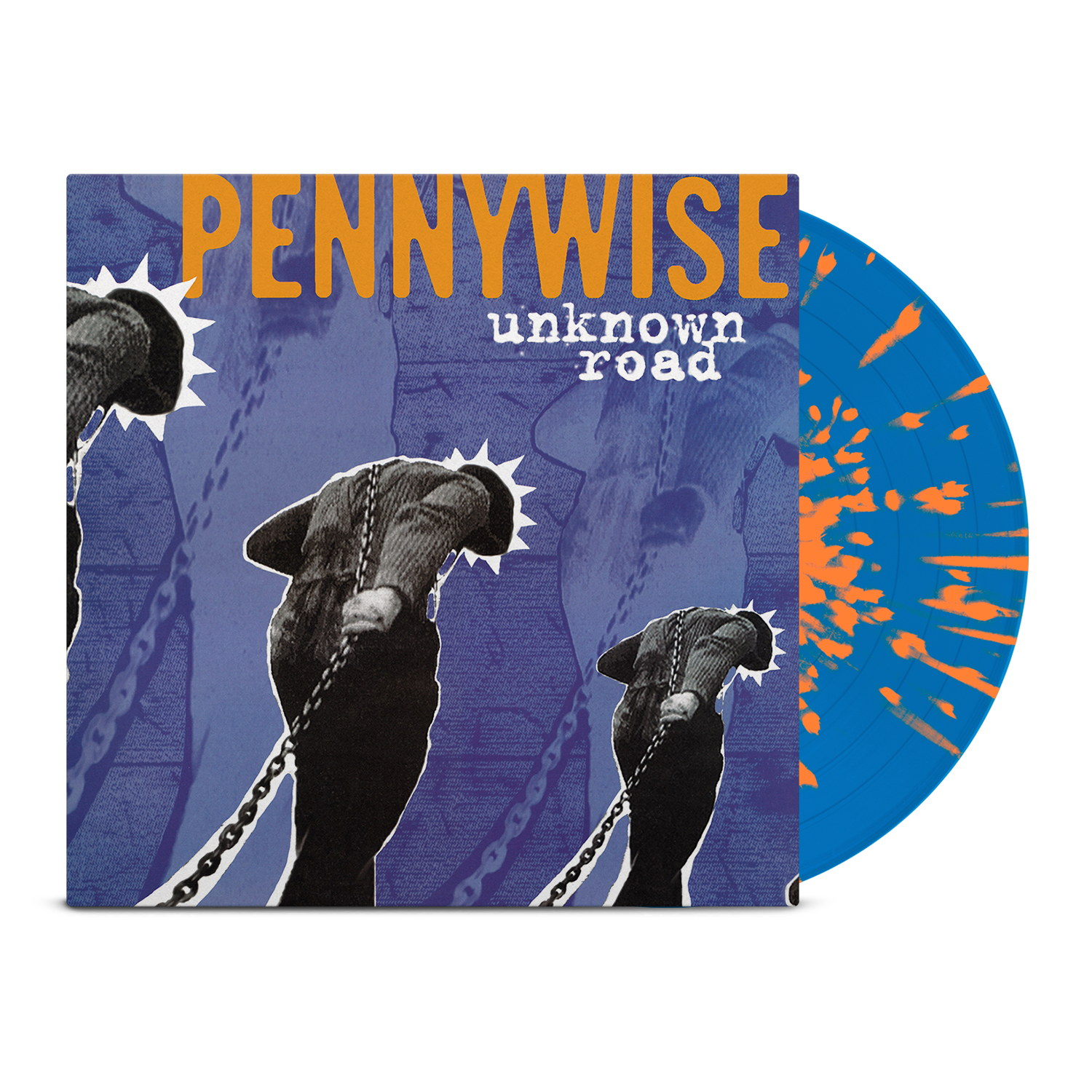 pennywise-unknown-road-lp-blue-orange-splatter-vinyl image 1