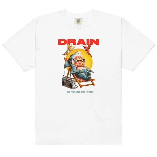 drain-is-your-friend-t-shirt-wei-baumwolle image 1
