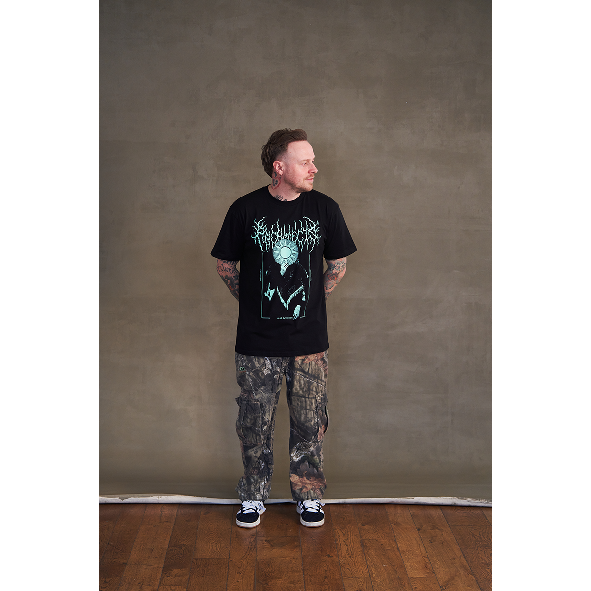 architects-occult-t-shirt-glow-in-the-dark-schwarz-unisex image 2