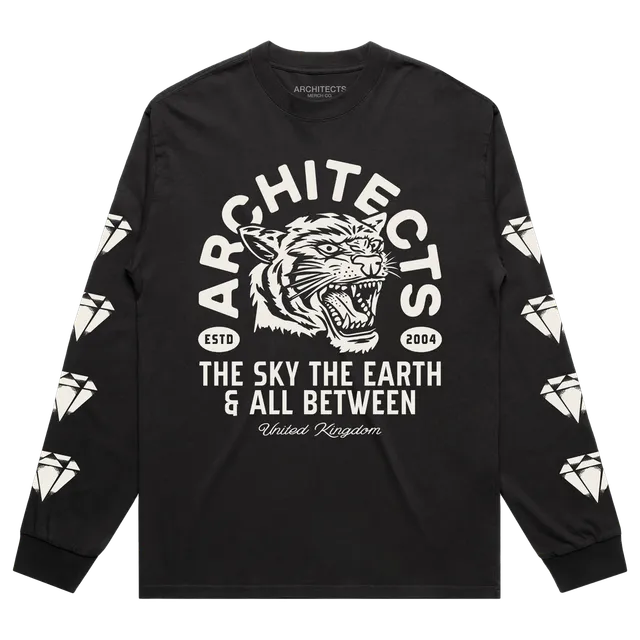 architects-diamond-tiger-longsleeve-schwarz-baumwolle image 1