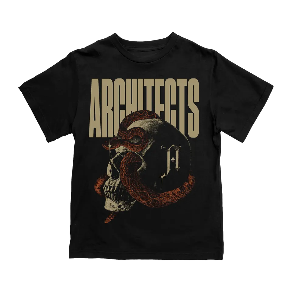architects-snake-skull-t-shirt-schwarz-baumwolle image 1