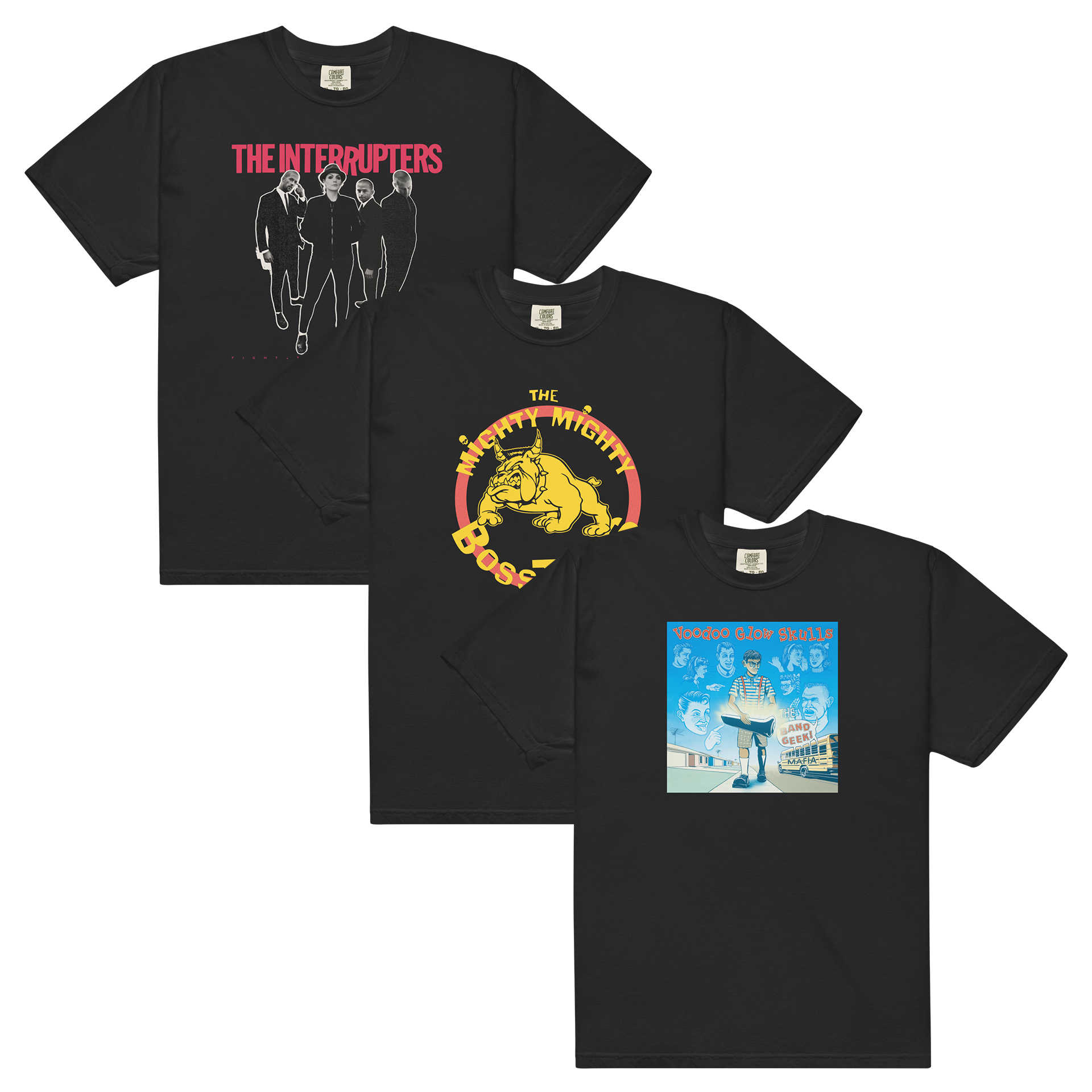 interrupters-bosstones-voodoo-t-shirt-bundle-3er-schwarz image 1