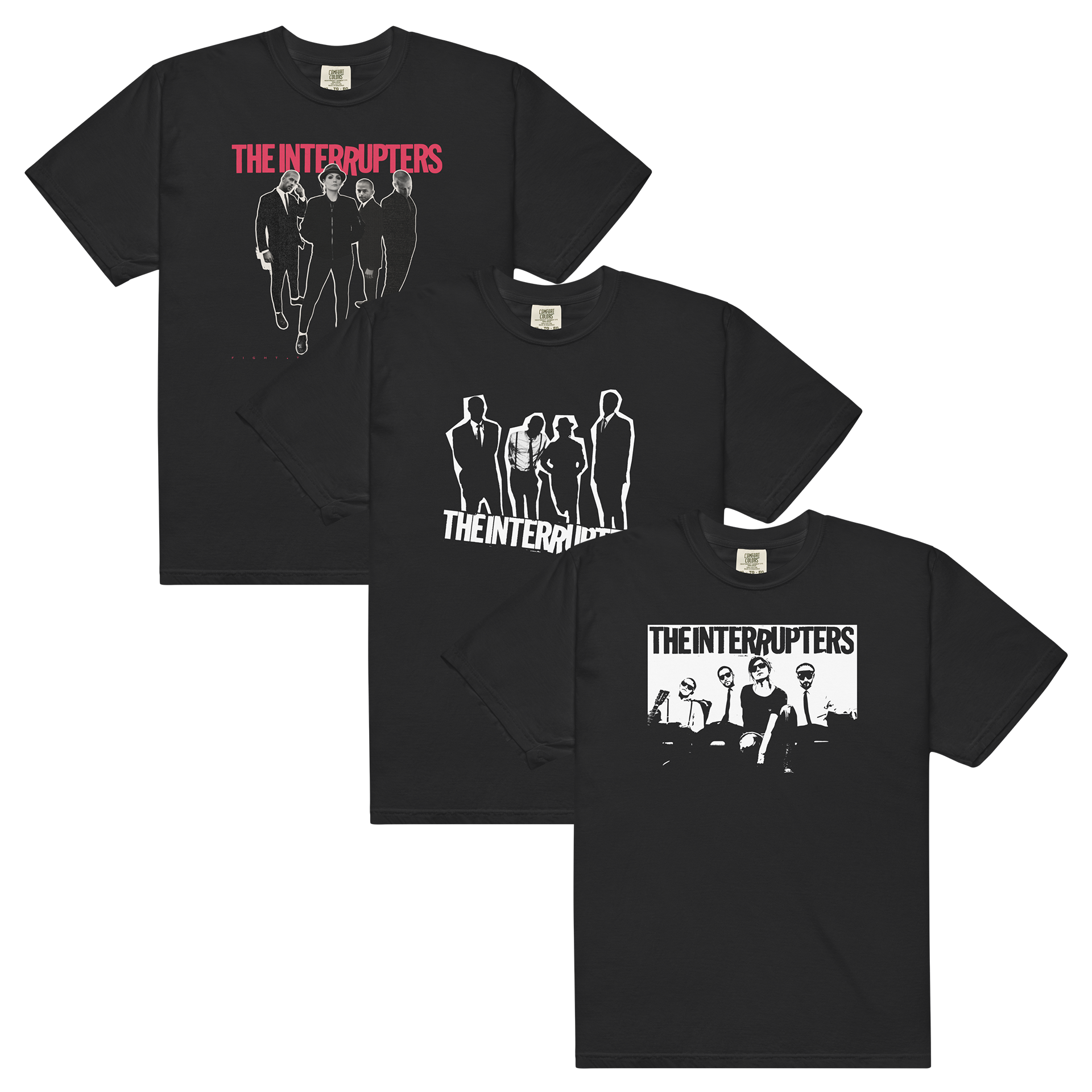 the-interrupters-t-shirt-bundle-3x-schwarz-baumwolle image 1