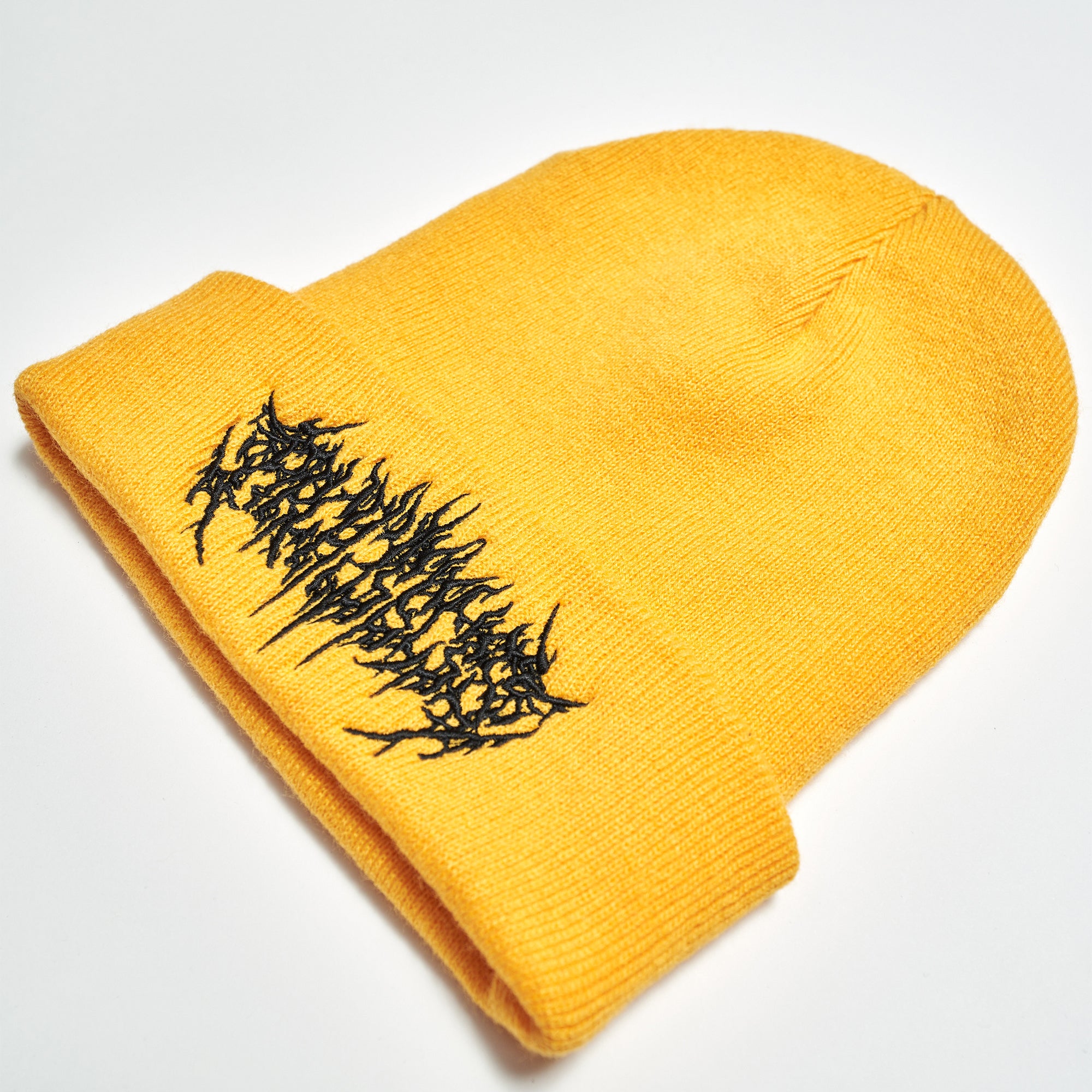 architects-metal-logo-beanie-gelb-stickerei-unisex image 2
